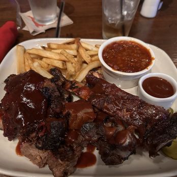 Jack Stack Barbecue - Freight House - KC Combo 3 Meats Dinner - burnt ends, baby back ribs and beef ribs with extra side of beans - Barbeque Near Me - Kansas City, Missouri Jack Stack Barbecue - Freight House - KC Combo 3 Meats Dinner - burnt ends, baby back ribs and beef ribs with extra side of beans - Barbeque Near Me - Kansas City, Missouri