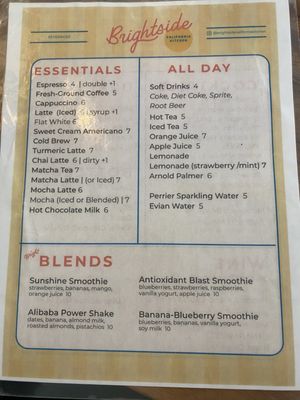 Menu photo 3 Brightside California Kitchen Santa Monica, CA