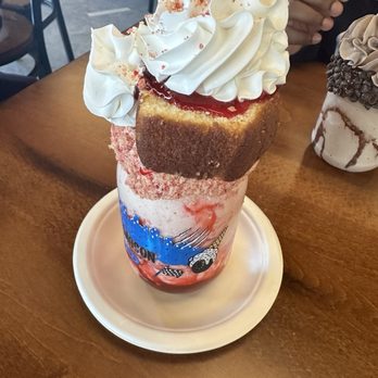 The Crazy Mason Milkshake Bar - strawberry milkshake - Desserts Near Me - Concord, North Carolina The Crazy Mason Milkshake Bar - strawberry milkshake - Desserts Near Me - Concord, North Carolina