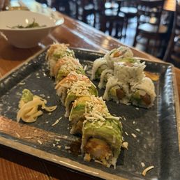 Spicy Mango Shrimp Roll & Philadephia Raw Roll Spicy Mango Shrimp Roll & Philadephia Raw Roll