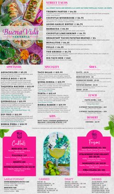 Menu photo 1 Buena Vida Fort Worth, TX