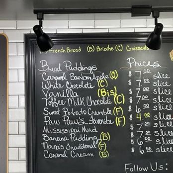 Gulf Coast Bread Pudding - First board menu, There are at least 3. - Desserts Near Me - Houston, Texas