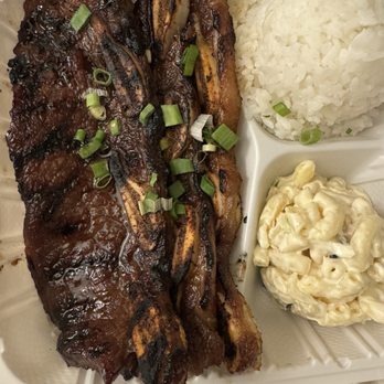 Smiley's Local Grinds - Beef Kalbi plate - Hawaiian Near Me - Lihue, Hawaii Smiley's Local Grinds - Beef Kalbi plate - Hawaiian Near Me - Lihue, Hawaii