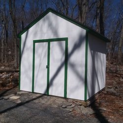 Long Cloud Carpentry and Landscaping - Custom shed build with paint.