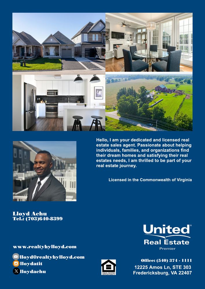 LLOYD ACHU UNITED REAL ESTATE PREMIER Updated April 2024 Contact