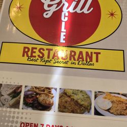 Circle Grill - Menu cover