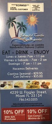 Menu photo 6 Islas Del Caribe Restaurant Miami, FL Menu photo 6 Islas Del Caribe Restaurant Miami, FL