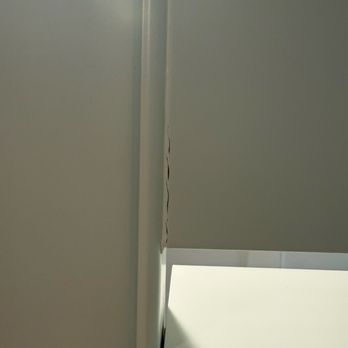 JMK Shutters & Shades - Crack on left side of shutter - Shades & Blinds Near Me