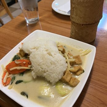Simply Thai - Green Curry with Thai Sticky Rice - Thai Near Me - Elk Grove, California