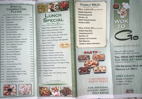Menu photo 1 Wok To Go Marrero, LA Menu photo 1 Wok To Go Marrero, LA