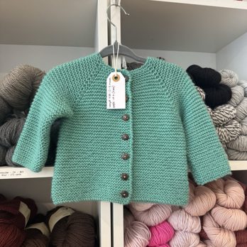 Noma Knits - Picked up some olive green wool to make this baby sweater for some friends. - Arts & Crafts Near Me - Sonoma, California