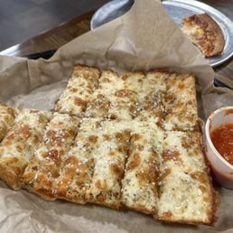 Cheesy bread.
