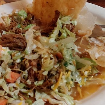 Max's Mexican Cuisine - Watery tostada. Shredded beef. - Mexican Near Me - Monrovia, California Max's Mexican Cuisine - Watery tostada. Shredded beef. - Mexican Near Me - Monrovia, California