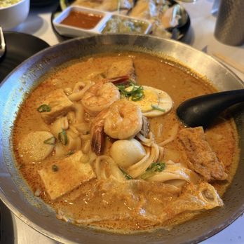 Malay Satay Hut - Curry Laksa / 咖喱喇沙 with Kway Teow - Malaysian Near Me - Bellevue, Washington Malay Satay Hut - Curry Laksa / 咖喱喇沙 with Kway Teow - Malaysian Near Me - Bellevue, Washington