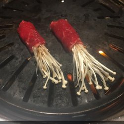 Mushrooms wrapped in beef