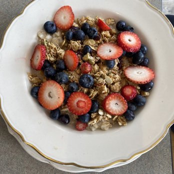 Baked - Oatmeal with granola and fruit - Cafes Near Me - Shelburne Falls, Massachusetts