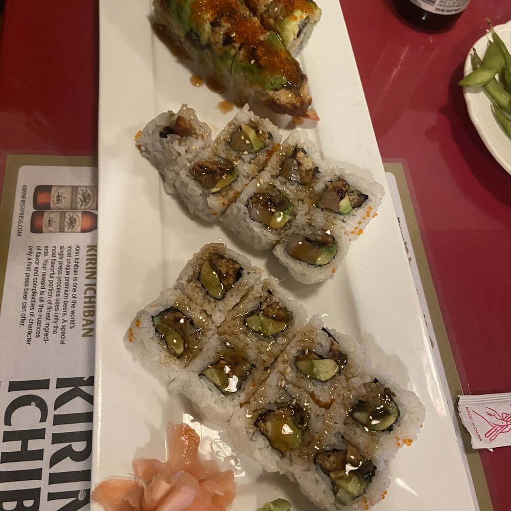 Off The Hook Sushi - Upper Dragon, middle Rock n Roll, bottom Unakyu - Sushi Bars Near Me - Fort Bragg, California Off The Hook Sushi - Upper Dragon, middle Rock n Roll, bottom Unakyu - Sushi Bars Near Me - Fort Bragg, California