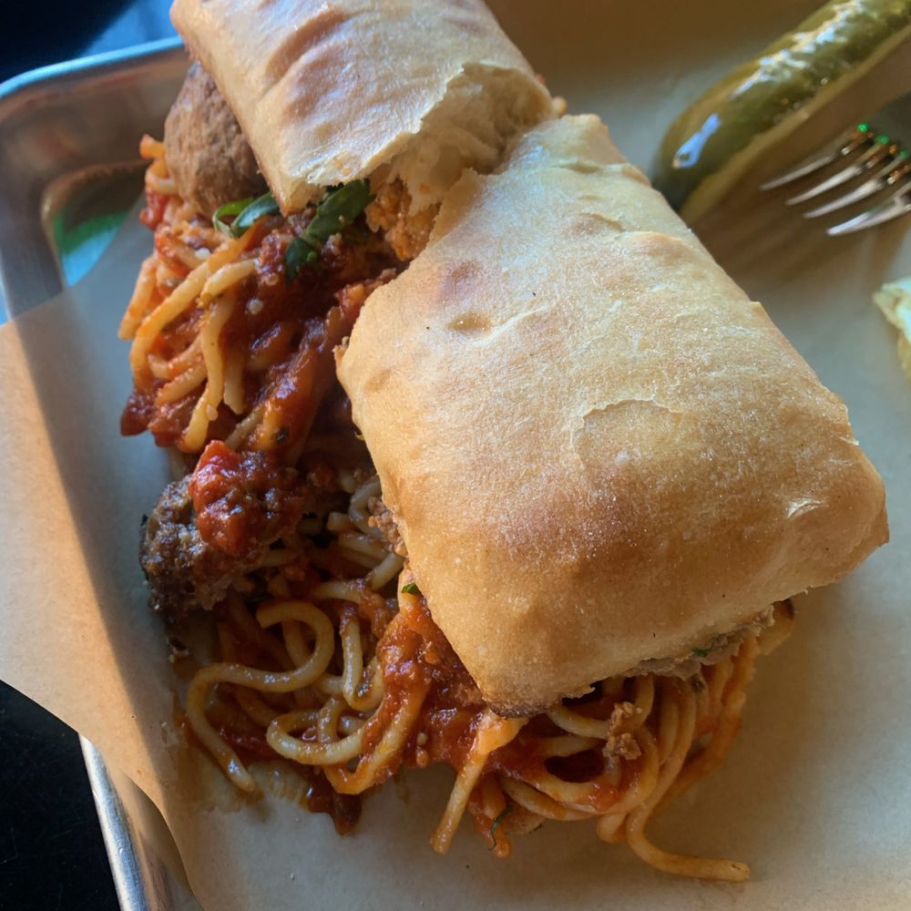 Cafe Stella - Meatball Sub! Spaghetti & Meatballs on a toasted roll! - Italian Near Me - Flagstaff, Arizona