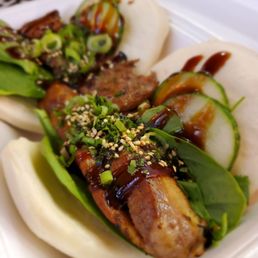 Pork Belly Bao (2)叉烧肉荷叶包