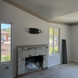Fireplaces Plus - After demo of the old tile