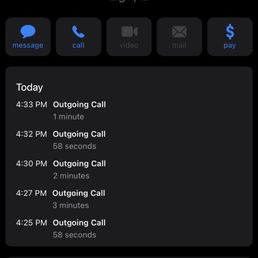Phone s that weren't answered.