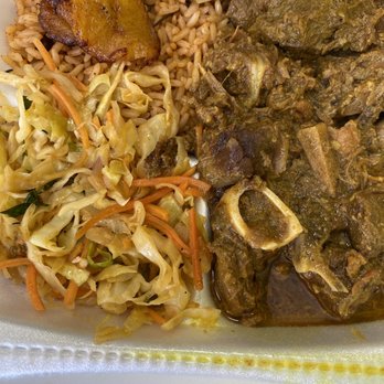 Caribbean Kitchen - Curried goat plate - Caribbean Near Me - Fort Worth, Texas