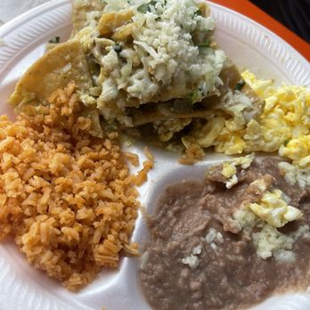 Tacos Delta - chilaquiles with salsa verde - Mexican Near Me - Los Angeles, California