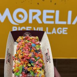 Morelia Ice Cream Paletas - Rice Village - OREO Cookies & Cream dipped in white chocolate and fruity pebbles covered