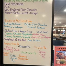 Here is the menu that was posted when we got there, outlining specials, soups, and desserts! Here is the menu that was posted when we got there, outlining specials, soups, and desserts!