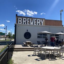 Outside patio area at the brewery