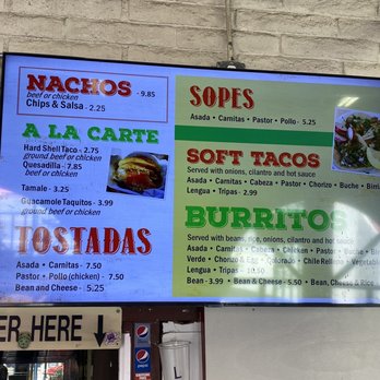 La Terraza - The Menu and prices - Mexican Near Me - Santa Paula, California