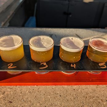 Collision Bend Brewing Company - A flight from the Collision Bend. - Breweries Near Me - Cleveland, Ohio