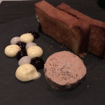 SPQR - Foie gras terrine, almond milk, huckleberry, Meyer lemon and brioche - Italian Near Me - San Francisco, California SPQR - Foie gras terrine, almond milk, huckleberry, Meyer lemon and brioche - Italian Near Me - San Francisco, California