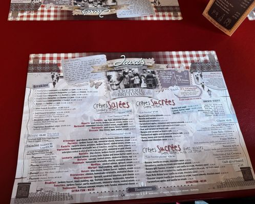 Menu photo 1 Java's Galway, G