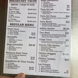 Crazy Taquitos - Menu
