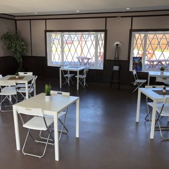 Churroland Cafe - Seating area. - Desserts Near Me - Garland, Texas
