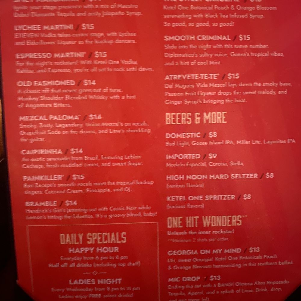 Sweet Caroline Karaoke Bar - Menu - Karaoke Near Me - Miami, Florida Sweet Caroline Karaoke Bar - Menu - Karaoke Near Me - Miami, Florida