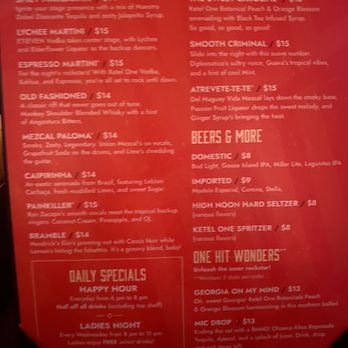 Sweet Caroline Karaoke Bar - Menu - Karaoke Near Me - Miami, Florida
