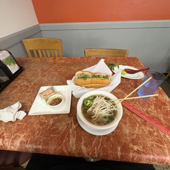 Old Saigon Pho Restaurant - Combo meal : Traditional Banh Mi, Pho Bowl And I got Fresh Spring Roll as an appetizer - Vietnamese Near Me - Tukwila, Washington Old Saigon Pho Restaurant - Combo meal : Traditional Banh Mi, Pho Bowl And I got Fresh Spring Roll as an appetizer - Vietnamese Near Me - Tukwila, Washington