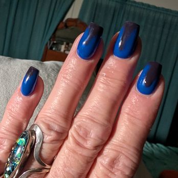 Cindy's Nails - I got color changing nails. They go from cobalt blue to a very dark blue. I love them, n - Nail Salons Near Me - Michigan City, Indiana Cindy's Nails - I got color changing nails. They go from cobalt blue to a very dark blue. I love them, n - Nail Salons Near Me - Michigan City, Indiana
