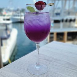 Mile Marker One Restaurant & Bar - Our signature Purple Rain cocktail.