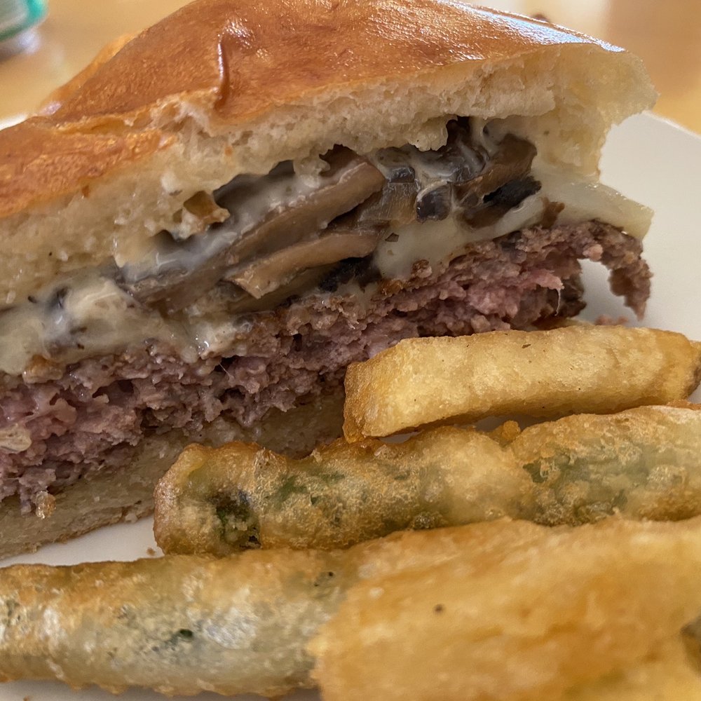 Uneeda Burger - Mushroom burger, fries and fried green beans. Yum! - Burgers Near Me - Seattle, Washington Uneeda Burger - Mushroom burger, fries and fried green beans. Yum! - Burgers Near Me - Seattle, Washington
