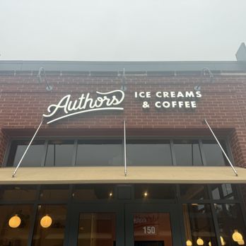 Authors Ice Creams & Coffee - Front signage - Ice Cream & Frozen Yogurt Near Me - Ashburn, Virginia