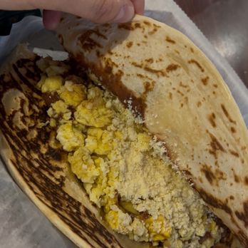 Rincón Hondureño - Baleada with Beans, Cream, Cheese and Scramble Eggs - Honduran Near Me - Chelsea, Massachusetts Rincón Hondureño - Baleada with Beans, Cream, Cheese and Scramble Eggs - Honduran Near Me - Chelsea, Massachusetts