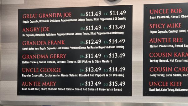Menu photo 3 Claro's Italian Markets Upland, CA