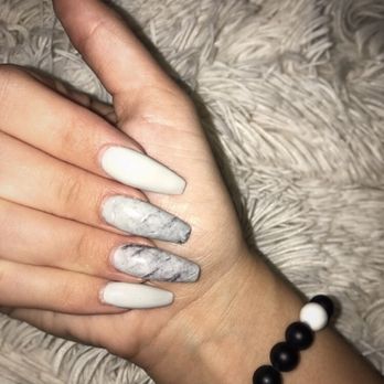 Artist Nails & Spa - Light grey shellac w/ marble design! So beautiful - Eyelash Service Near Me - Pasadena, Texas Artist Nails & Spa - Light grey shellac w/ marble design! So beautiful - Eyelash Service Near Me - Pasadena, Texas