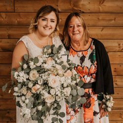 Josephine's Floral Expressions - Beautiful Mother Daughter moment ( photography by Carlee B Photography) This beautiful bouquet $300.