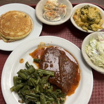 City Cafe East - Meatloaf with green beans, coleslaw, broccoli cheese and Cajun corn bread - American Near Me - Nashville, Tennessee City Cafe East - Meatloaf with green beans, coleslaw, broccoli cheese and Cajun corn bread - American Near Me - Nashville, Tennessee