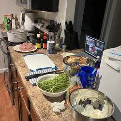 Kitchen on Fire - I loved being able to finally get comfortable using my own kitchen