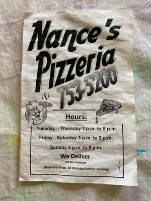 Menu photo 3 Nances Pizzaria Peterstown, WV Menu photo 3 Nances Pizzaria Peterstown, WV